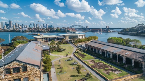 cockatoo island with box park style entertainment space
