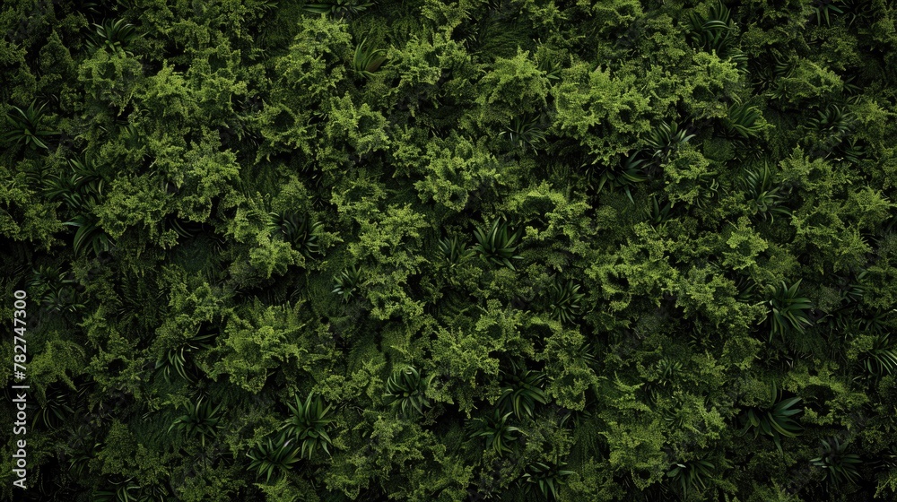 Verdant Canopy: Aerial View of Dense Forest Verdant Canopy: Aerial View of Dense Forest