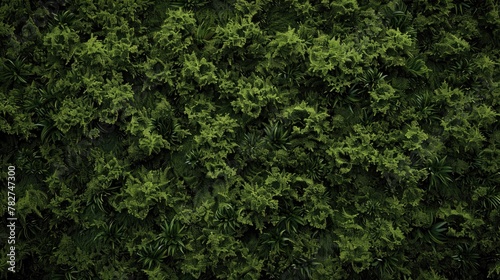 Verdant Canopy: Aerial View of Dense Forest