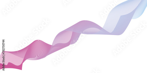 Abstract blend pink wave lines and technology background. Background lines wave abstract stripe design. White background, mesh abstract, vector gradient line soft blend.