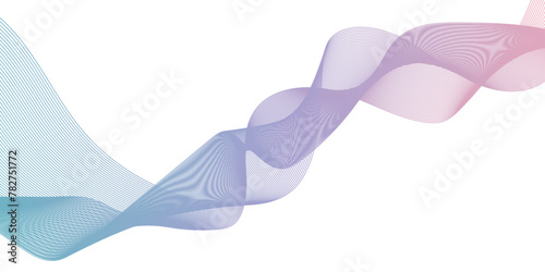 Abstract glowing lines futuristic technology concept. Abstract blend wave lines and energy background. Background lines wave abstract stripe design. White background, mesh abstract, vector gradient.
