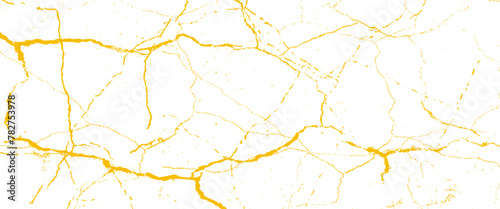 Obraz na płótnie Vector abstract background with kintsugi cracks design and surface and scratches Transparent background. w salonie