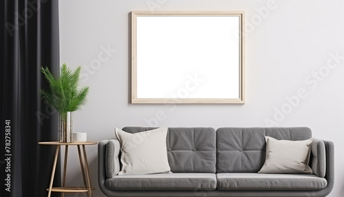 Modern inviting Art Living Room  Mockup,  living room interior poster frame mockup © ArtWorld