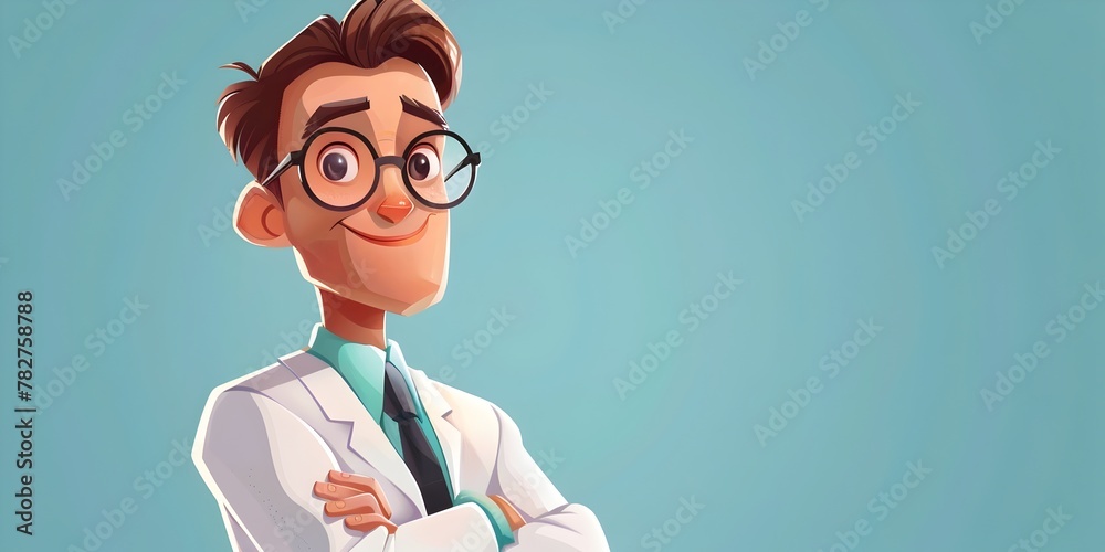 Grateful Scientist Character Appreciates Colleague s Assistance for Brainy Bond and Copy Space Grateful Scientist Character Appreciates Colleague s Assistance for Brainy Bond and Copy Space