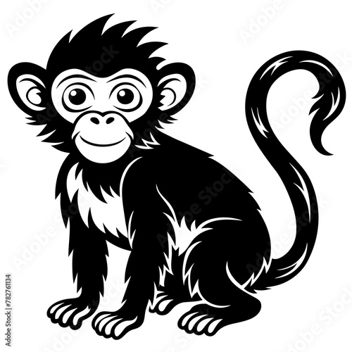 Wallpaper Mural Monkey head mascot,Monkey silhouette,vector,icon,svg,characters,Holiday t shirt,black Monkey face drawn trendy logo Vector illustration,Monkey on a white background,eps,png Torontodigital.ca