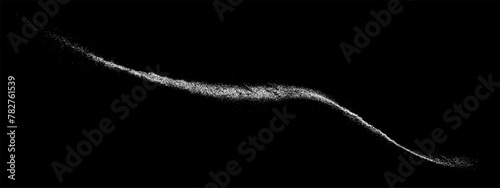 White texture on black background. Light pattern textured. Abstract grain noise. Water realistic effect. Illustration, EPS 10.	