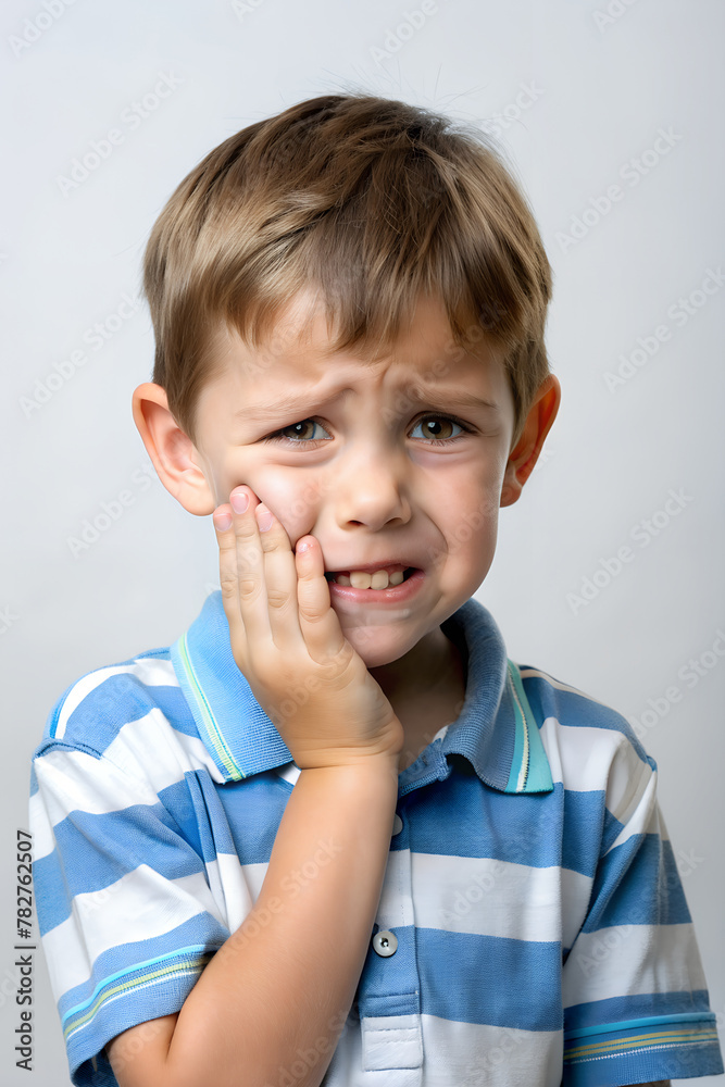 Little boy has a toothache Little boy has a toothache