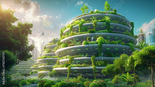The Future of Agriculture: An Urban Vertical Farm © Exnoi