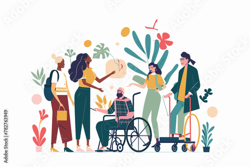 Inclusive visuals showcasing the impact of accessible product design  culturally sensitive services  and inclusive support on enhancing customer experience and satisfaction