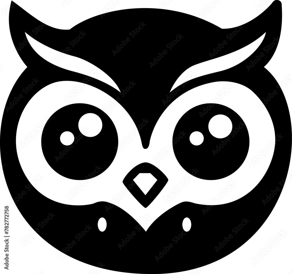 Obraz premium owl vector illustration cartoon design 