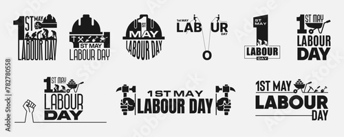 Happy Labor Day. 1st May. International labor day - Worker Day Design - 1st May Design photo