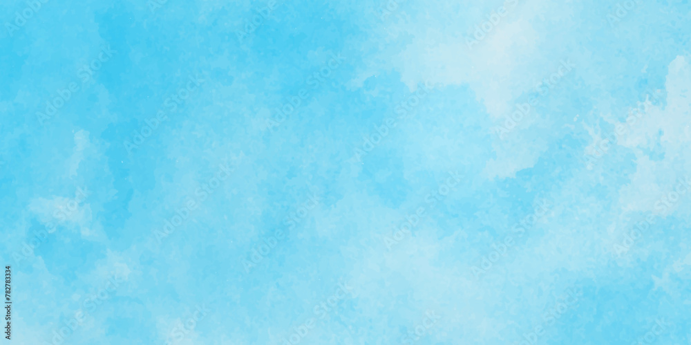 blue watercolor abstract sky blue background, soft cloudy watercolor abstract painting background,  gradient light sky blue shades grunge cloudy watercolor background on white paper texture.