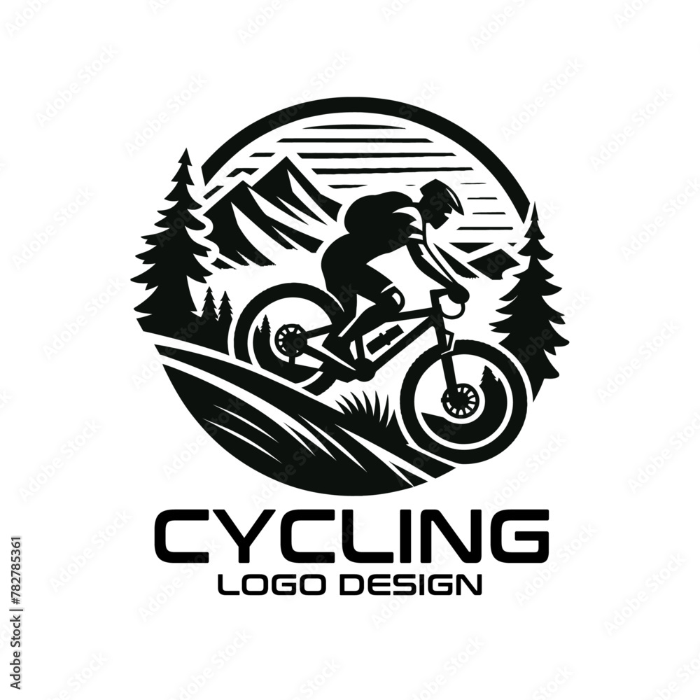 Cycling Vector Logo Design Cycling Vector Logo Design