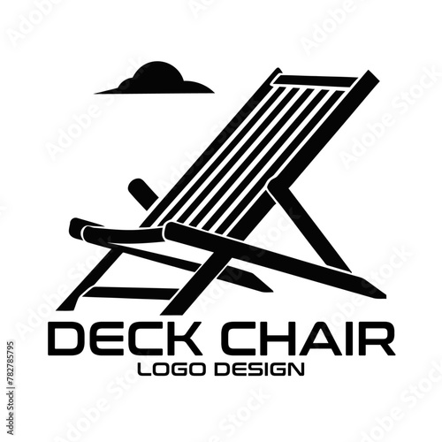 Deck Chair Vector Logo Design