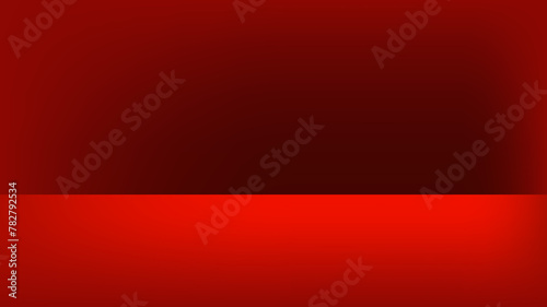blank red display background with minimal style, Blank stand for showing product