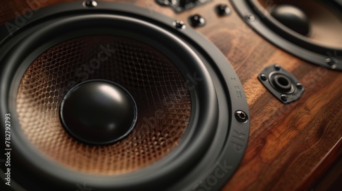 The silent strength of a bass loudspeaker's suspension, ready to unleash deep, resonant sounds