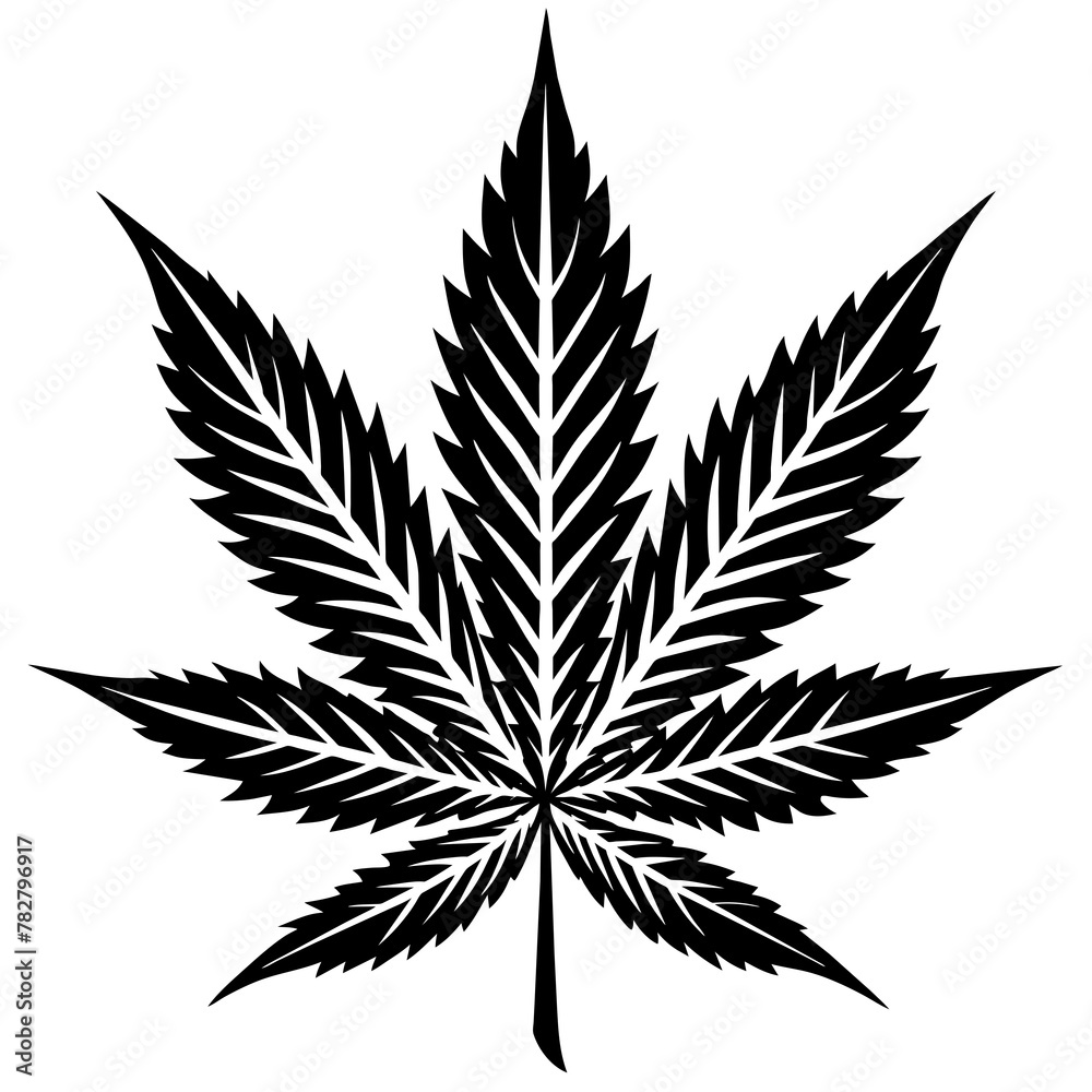 cannabis leaf vector illustration cannabis leaf vector illustration