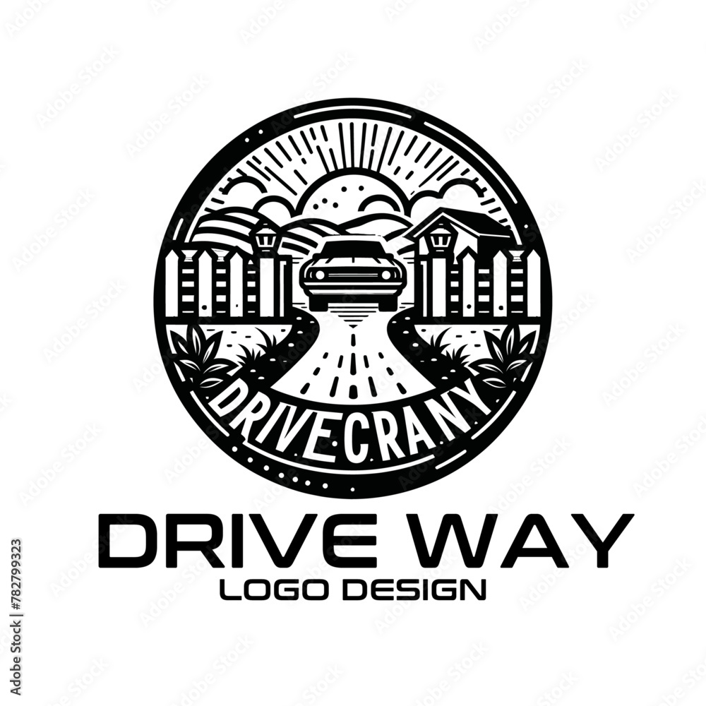 custom made wallpaper toronto digitalDrive Way Vector Logo Design