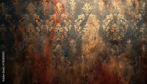 Vintage Wallpaper Texture, Transport your audience to bygone eras with vintage wallpaper textures. Great for retro designs