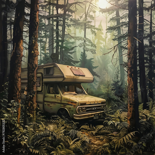 old abandoned car