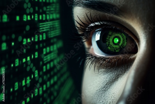 Eye Scanning Biometric Data Reader