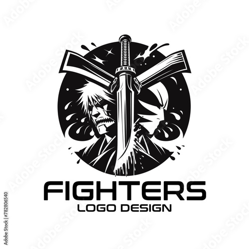 Fighters Vector Logo Design