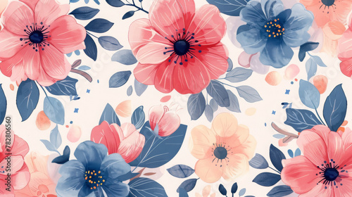 a floral feminine pattern 