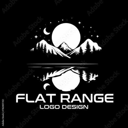 Flat Range Vector Logo Design photo