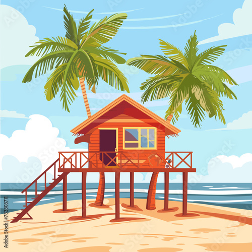 Island Retreat Tropical Beach Hut