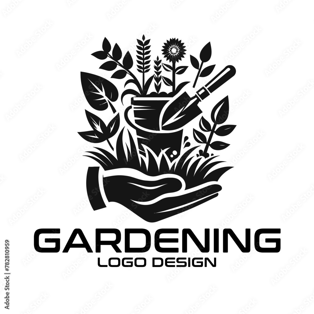 Fototapeta premium Gardening Vector Logo Design