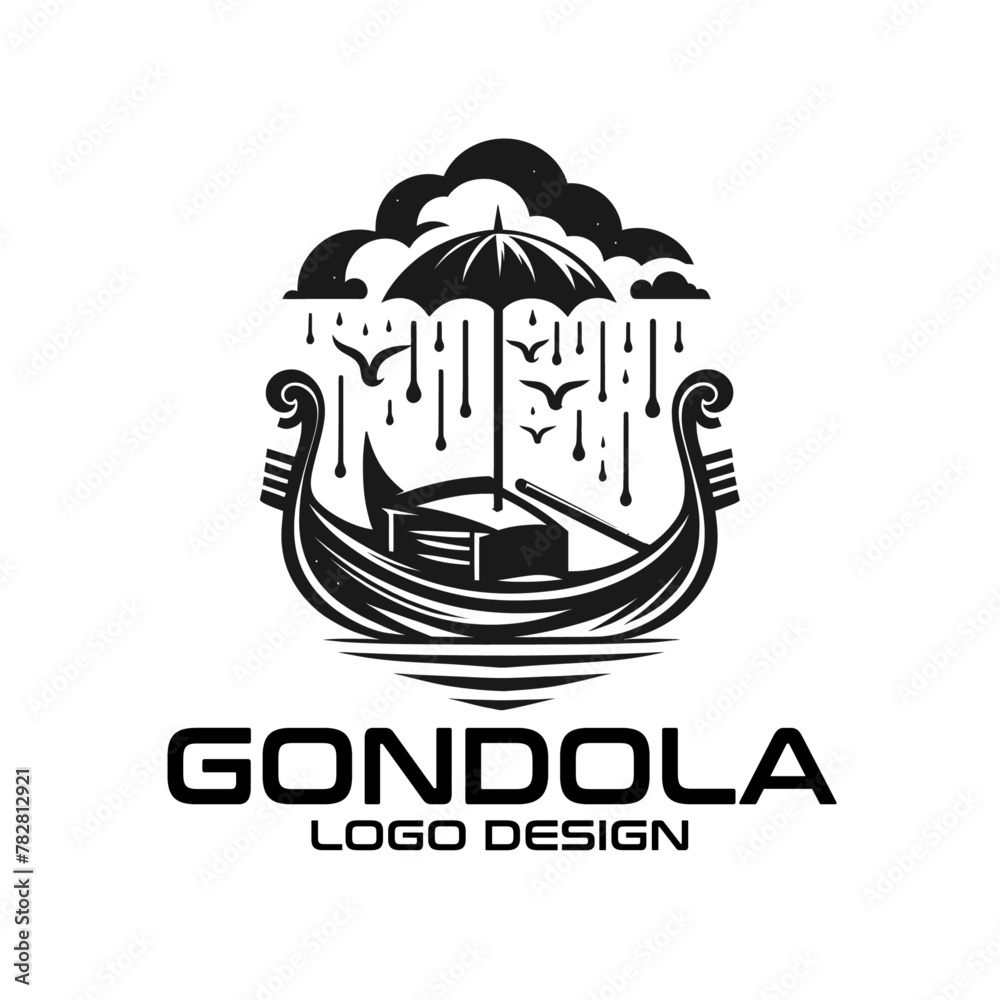 Gondola Vector Logo Design