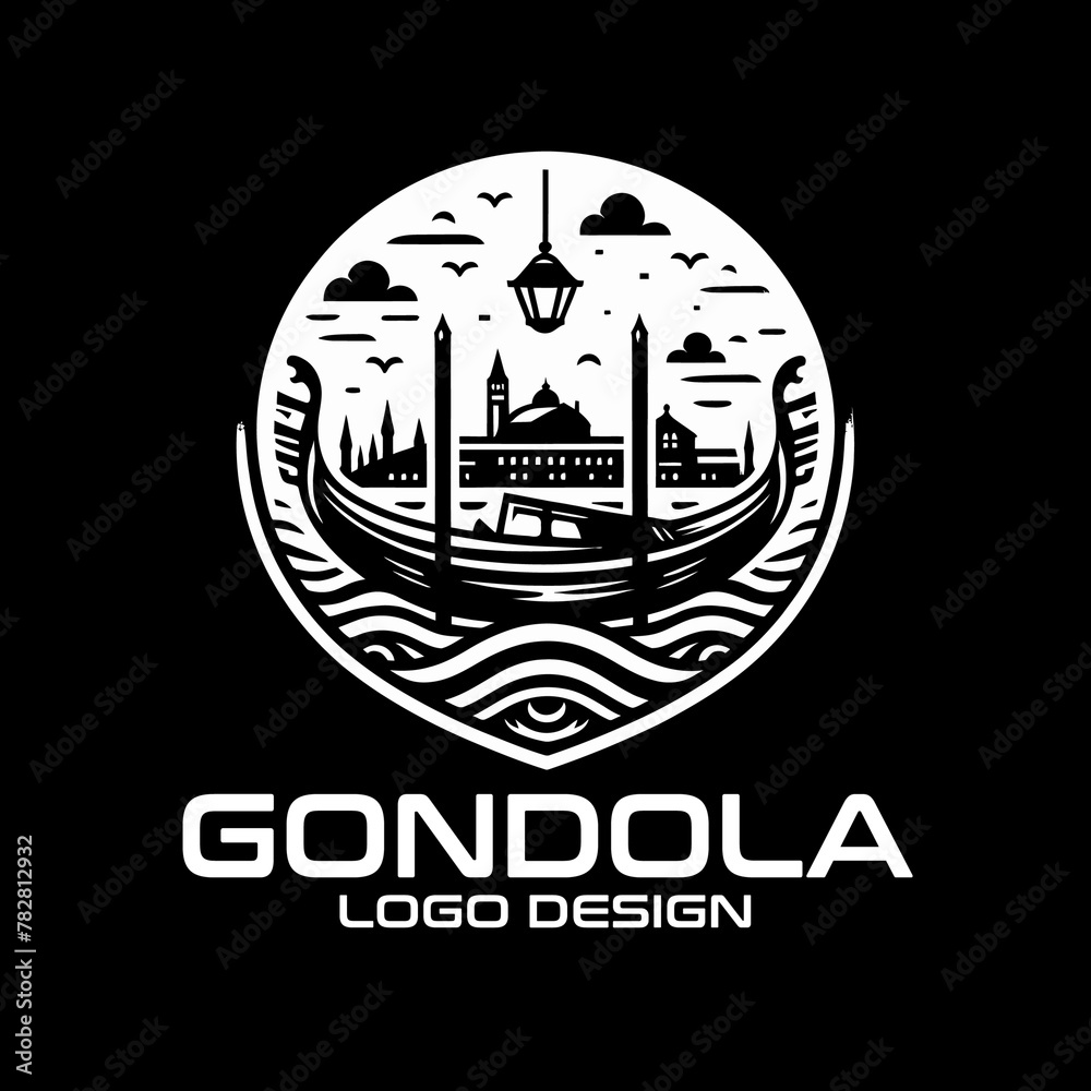 Gondola Vector Logo Design