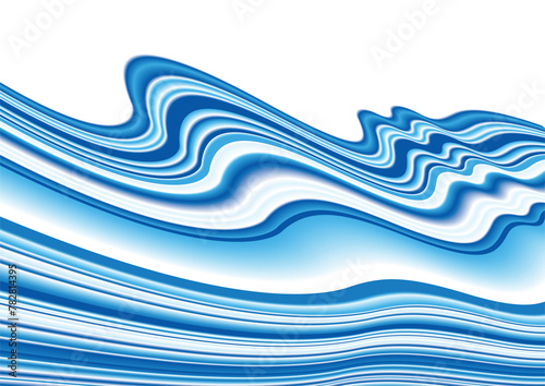 大きくうねる波のイメージ