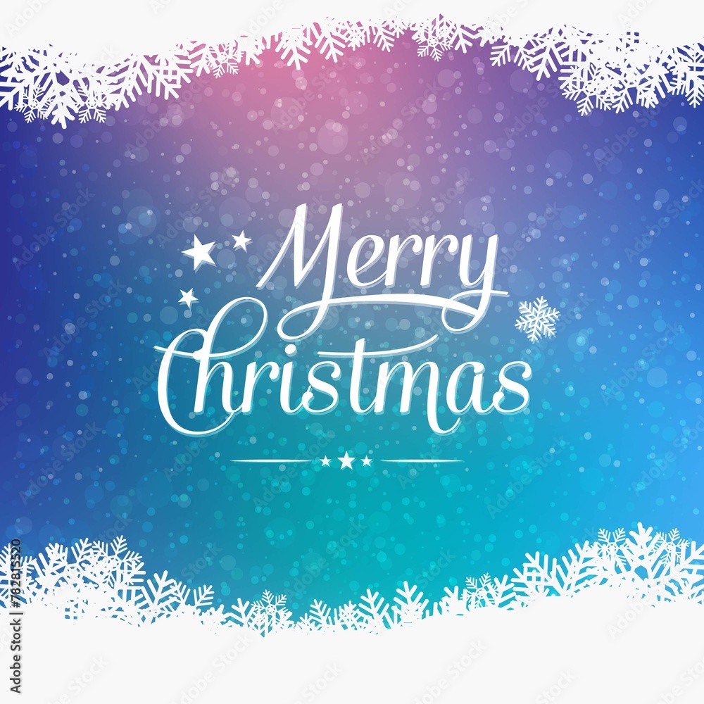 Merry Christmas Winter Snowy Background