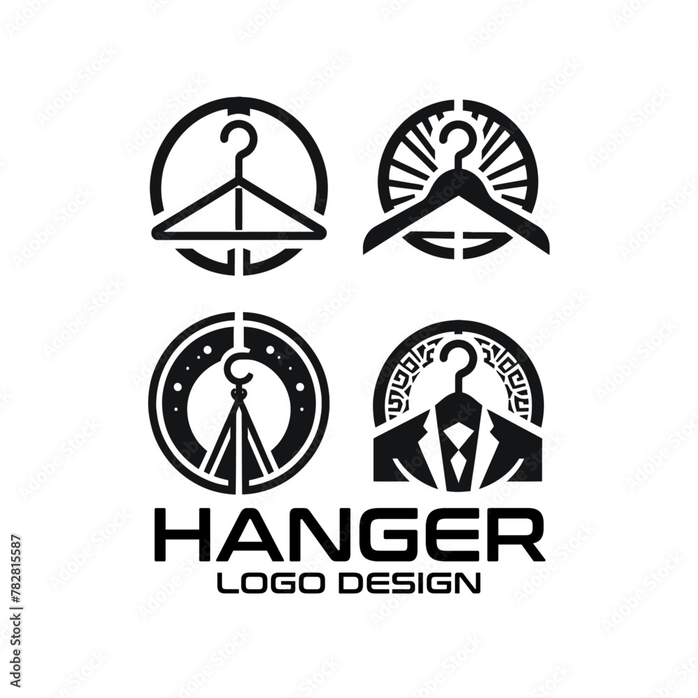 Hanger Vector Logo Design Hanger Vector Logo Design