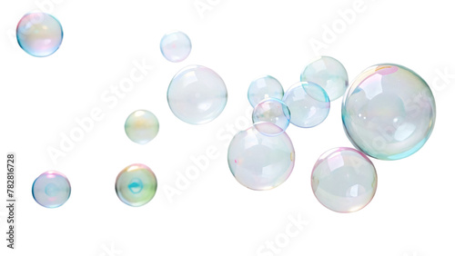 group of bubble on white background