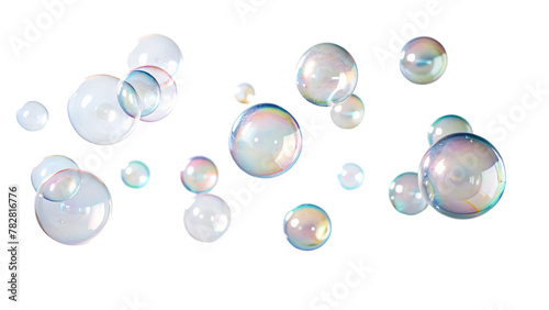 group of bubble on white background