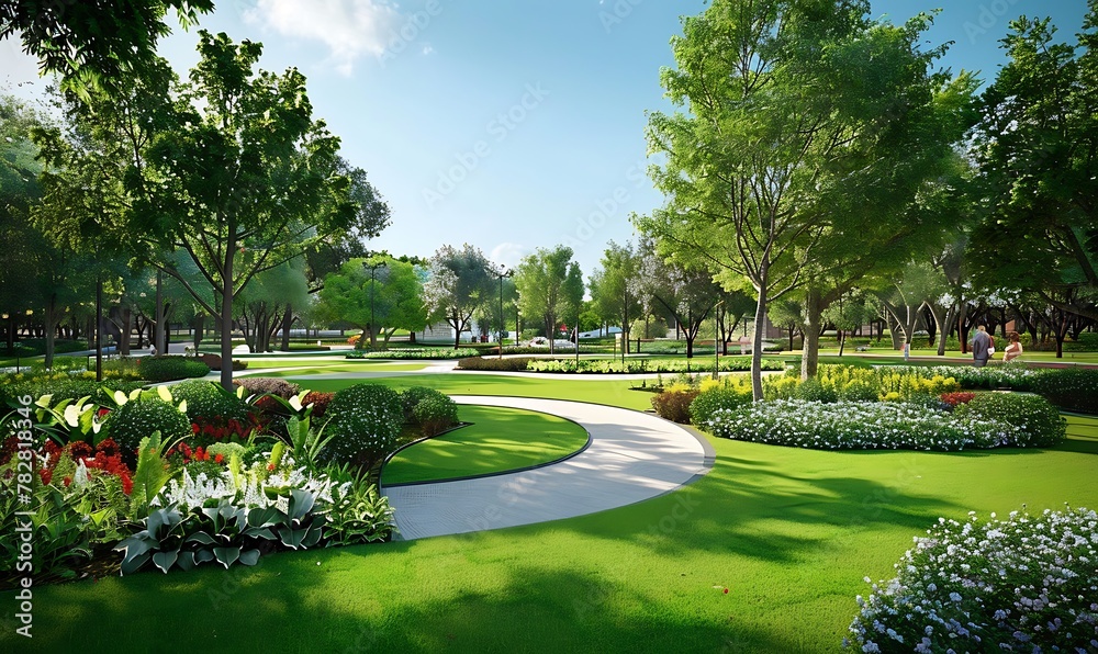 Design a sustainable urban park using CAD software. Incorporate green ...