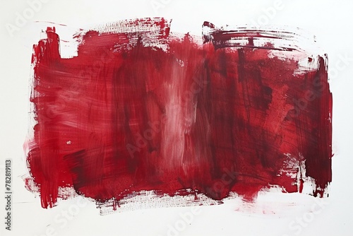 Abstract red hand painted acrylic background photo