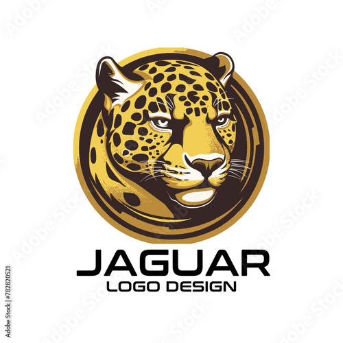 Jaguar Cartoon Vector Logo Design