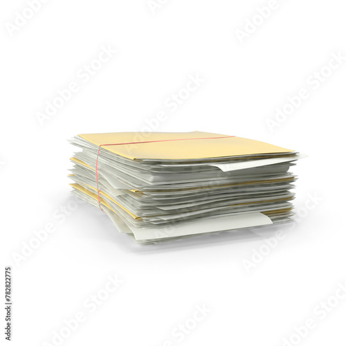 Pile of Paper Files Archive Stack