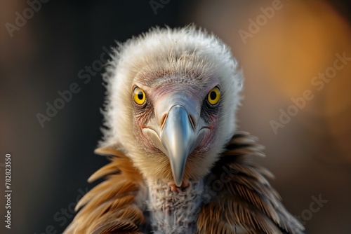 Griffon Vulture (Gyps fulvus) portrait photo