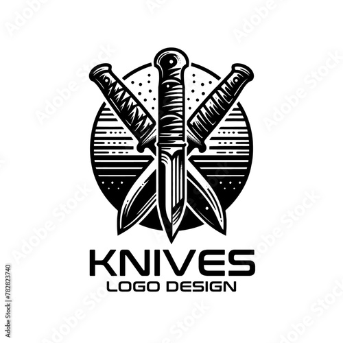 Knives Vector Logo Design