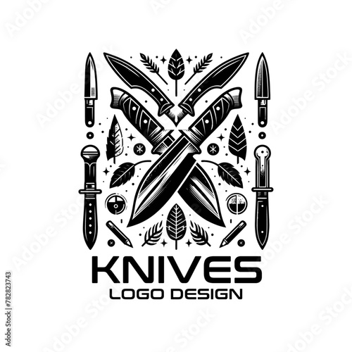 Knives Vector Logo Design