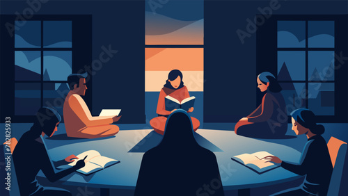 As the night grew darker the book club meeting came to a close. The members dispersed but one lone figure remained snuggled under a warm quilt