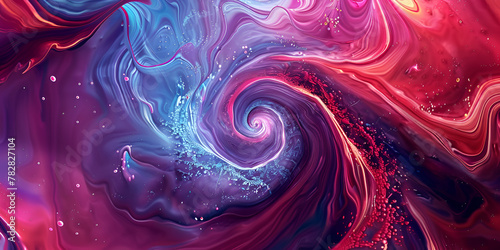 Abstract seamless swirl texture pattern, spiral in purple  Surreal Organic wave of motion on a magenta Background spiraling artwork of texture and shape