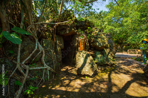 Stone tools in Leiqiong Global Geopark, Nanhaikou, China