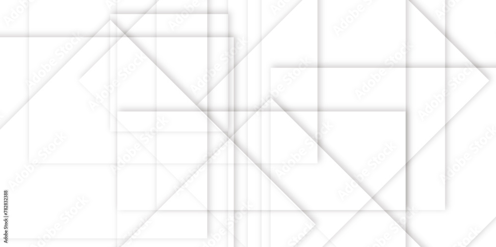 Geometric white abstract square shape banner background. Digital futuristic technology 
concept geometric line vector background. Design for banner, poster, template, cover, technology background.
