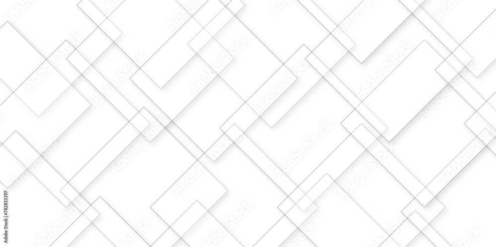 White geometric shapes 3d tiles design fresh stone texture vector