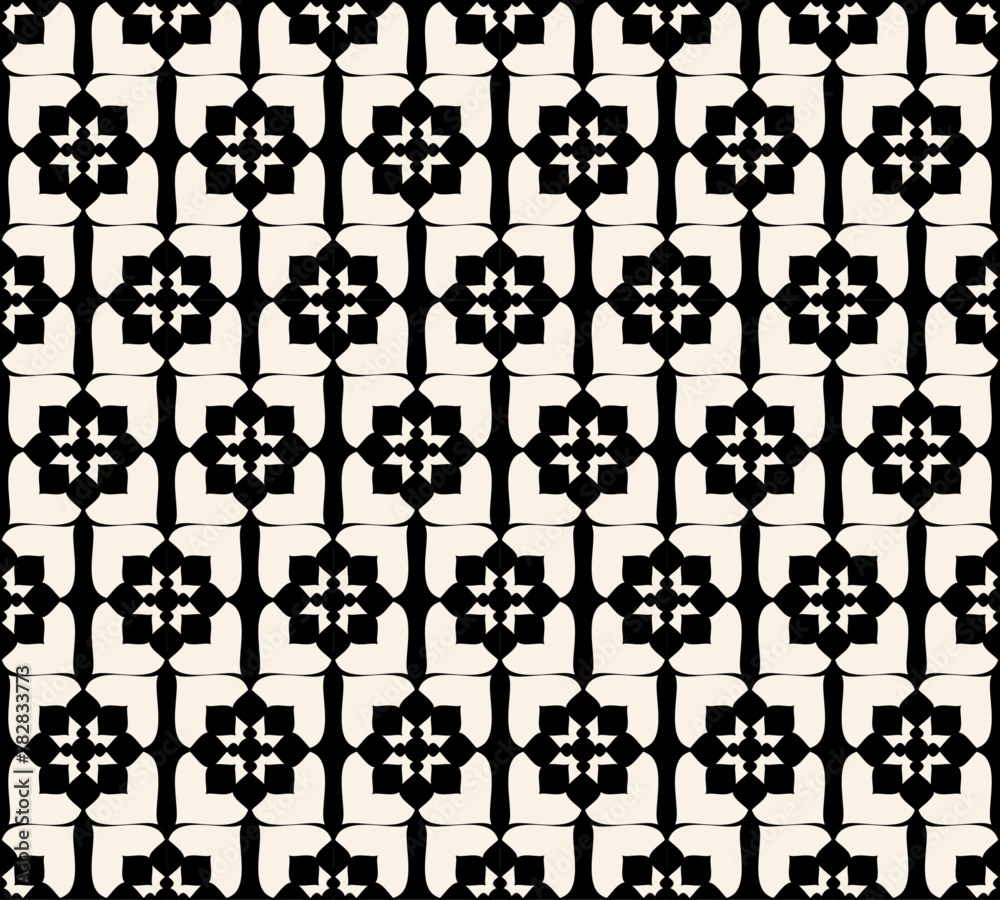 seamless black and white pattern with flowers abstract geometric background graphic design print for fabric web page surface textures wrapping paper vector illustration seamless black and white pattern with flowers abstract geometric background graphic design print for fabric web page surface textures wrapping paper vector illustration